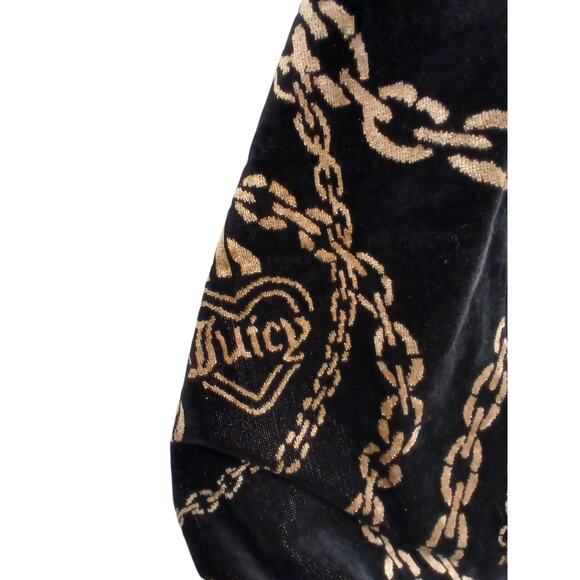 NEW Juicy Couture LARGE Bath Beach Towel Luxe Equestrian Gold Chains Regency Spa - Picture 14 of 14